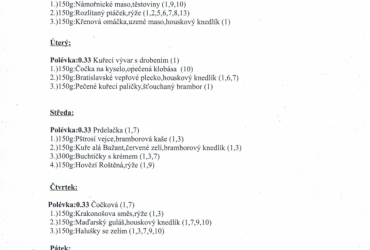 Jídelní lístek 24.-28.2.2025