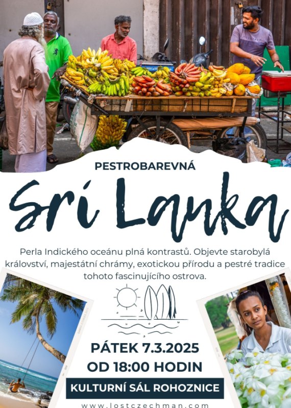 Cestovatelská přednáška PESTROBAREVNÁ SRÍ LANKA  